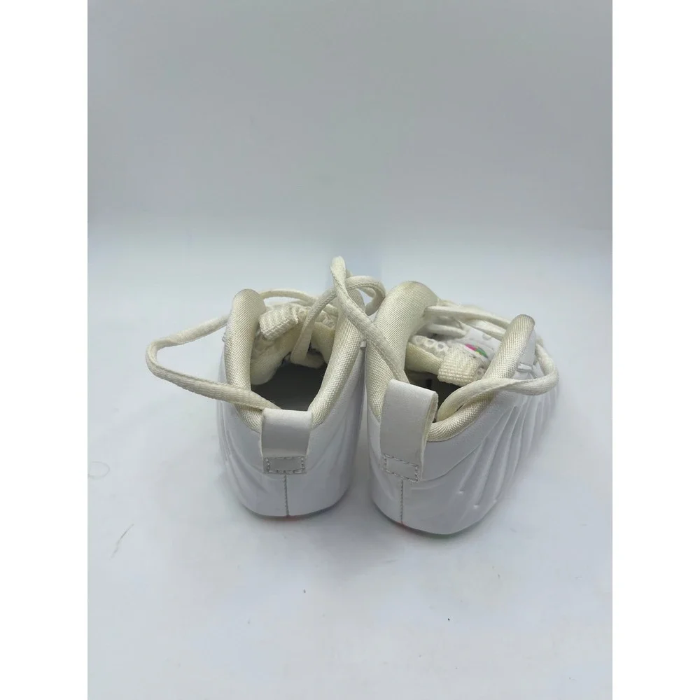 Nike Baby Toddler White Foams Sneakers Rainbow Sole Shoes Size‎ 2C